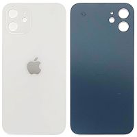 Задняя крышка Apple iPhone 12 (белая оригинал Китай с кольцами)