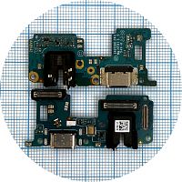 Шлейф Realme 10 RMX3630 з роз'ємами зарядки, навушників та мікрофоном - нижня плата (оригінал Китай)