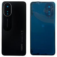 Задня кришка Oppo A18 CPH2591 (чорна оригінал Китай зі склом камери)