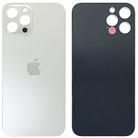 Задня кришка Apple iPhone 12 Pro Max (біла оригінал Китай з кільцями)