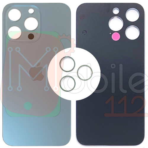 Задня кришка Apple iPhone 13 Pro (голуба оригінал Китай з кільцями)