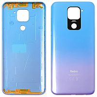 Задняя крышка Xiaomi Redmi Note 9 M2003J15SC (голубая, Polar White оригинал Китай)