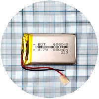 Акумулятор універсальний 603048 49.5 х 30.6 х 6 мм 850 mAh 3.7V