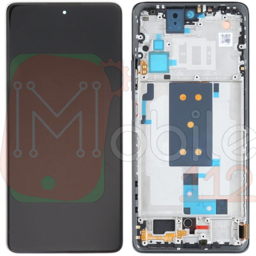 Дисплей Xiaomi 11T, 11T Pro + тачскрин (оригинал Китай в серебристой рамке)