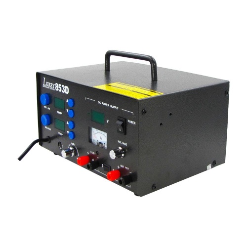 Паяльна станція LUKEY 853D фен, паяльник, блок живлення 15V 2A, тестер фото 4 Паяльна станція LUKEY 853D фен, паяльник, блок живлення 15V 2A, тестер фото 4