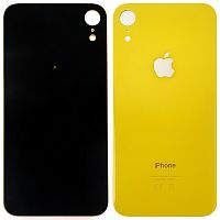 Задня кришка Apple iPhone XR (жовтий оригінал Китай з великим отвором)