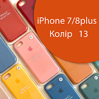 Чохол Silicone case для iPhone 7 Plus 8 Plus (помаранчевий №13)