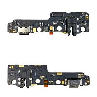 Шлейф Xiaomi Redmi Pad SE 8.7" с разъемом зарядки, наушников и микрофоном - нижняя плата (AAA)