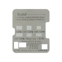 Трафарет BGA Kaisi для микросхемы дисплея iPhone 12PM/ 13P/ 13PM/ 14P/ 14PM/ 15P/ 15 PM/ 16/ 16+/ 16P/ 16PM
