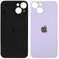 Задняя крышка Apple iPhone 14 (фиолетовая AAAA с большим отверстием)