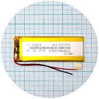 Аккумулятор универсальный 412775 72 х 27 х 3,5 мм 1000 mAh 3.7V