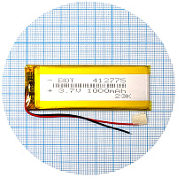 Акумулятор універсальний 412775 72 х 27 х 3,5 мм 1000 mAh 3.7V