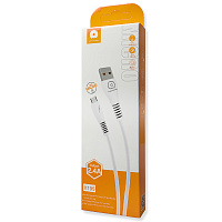 Кабель заряджання WUW X195 USB to Micro,1m 2.4A білий