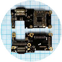 Шлейф Xiaomi 11T, 11T Pro з роз'ємами зарядки та SIM картки, мікрофоном - нижня плата ()