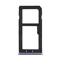 Держатель Sim карты Nokia 6 (синий 2 SIM (1 SIM + Micro SD))
