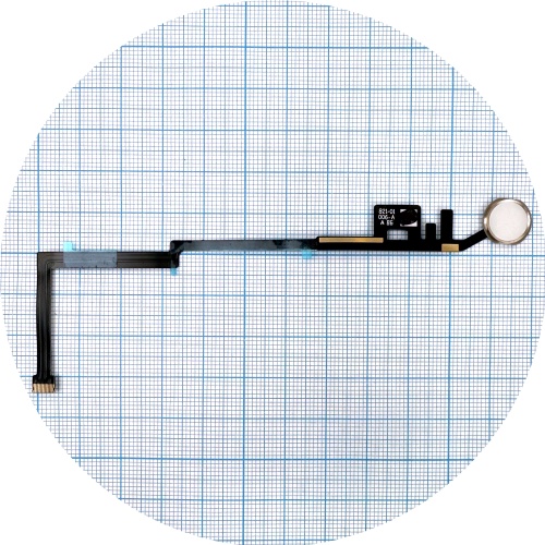 Шлейф Apple iPad 9.7 2017, iPad 9.7 2018 з кнопкою меню Home (сріблястий оригінал Китай)