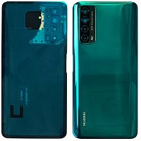 Задня кришка Huawei P Smart 2021 PPA-LX1 (зелена оригінал Китай зі склом камери)