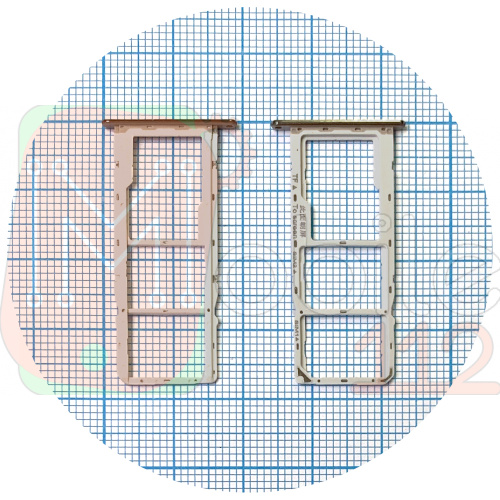Тримач SIM карти та карти пам'яті Huawei Honor 7A Pro, 7C, Y6 2018, Y6 Prime 2018 (золотистий на 2 SIM + Micro SD)