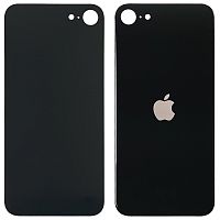 Задня кришка Apple iPhone SE 2020 (чорна AAA з великим отвором)