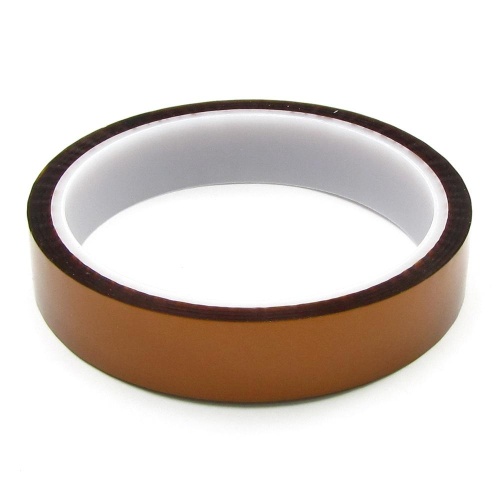 Термостійкий скотч каптоновий, коричневий 25 мм (max t 300 гр)