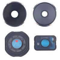 Стекло камеры Xiaomi Poco F6 (с серебристой рамкой)