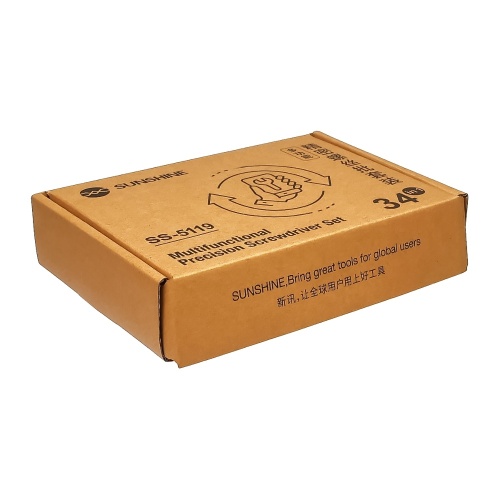 Набір інструментів Sunshine SS-5119 (ручка, 24 біти, подовжувач, викрутки +1.5, *0.8, Y0.6, 3 оупентули, магнітайзер) фото 5