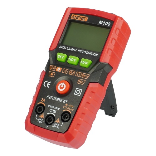 Мультиметр цифровий Aneng M108 з автовизначенням, з детектором прихованої проводки, з підсвічуванням (струм до 2А) фото 2