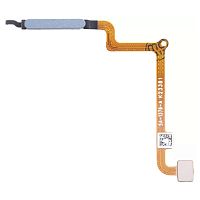 Шлейф Xiaomi Redmi 13C, Poco C65 з кнопкою включення та сканером відбитка пальця (AAA синій)