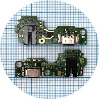 Шлейф Tecno Spark 20C з роз'ємами зарядки, навушників та мікрофоном - нижня плата (AAA)