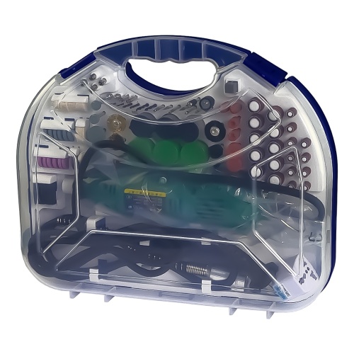 Бормашина в кейсі Aida A-063 (набір насадок для гравіювання, шліфування, полірування, 8000-31000 об/ хв, 220V, 260W) фото 8