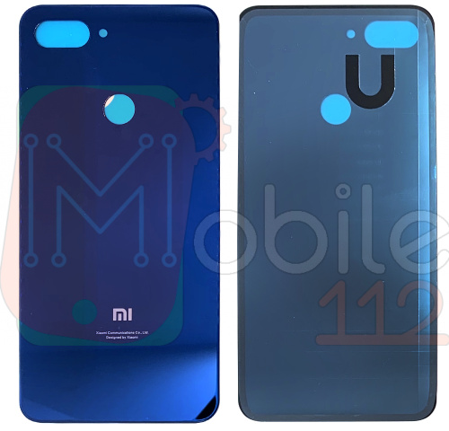 Задняя крышка Xiaomi Mi 8 Lite, Mi8 Lite, Mi 8X, M1808D2TG (синяя)