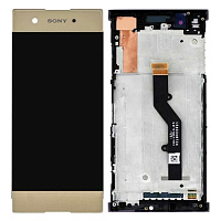 Дисплей Sony Xperia XA1 Plus G3416 G3412 G3426 G3421 G3423 з тачскріном (золотистий з передньою панеллю)