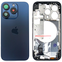 Корпус Apple iPhone 15 Pro у зборі (синій, Blue Titanium EU)