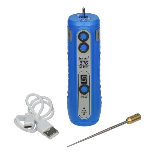 Машинка для видалення клею OCA Kaisi 316A, з акумулятором, регулюванням крутного моменту та підсвічуванням фото 3