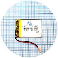 Аккумулятор универсальный 303340 42 х 30 х 3 мм 350 mAh 3.7V