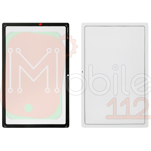 Стекло дисплея Samsung Galaxy Tab A7 10.4 T500 T505 (белое OCA Pro с пленкой)