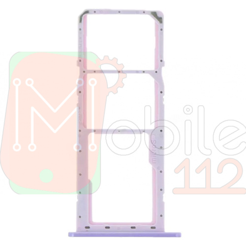 Тримач SIM карти Samsung Galaxy A11 A115F, M11 M115F (фіолетовий на 2 SIM + MicroSD)