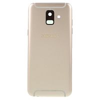 Задняя крышка Samsung Galaxy A6 2018 A600F (золотистая со стеклом камеры)