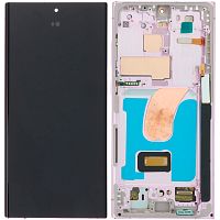 Дисплей Samsung Galaxy S23 Ultra 5G S918 з тачскріном (OLED Small Glass з лавандовою рамкою)