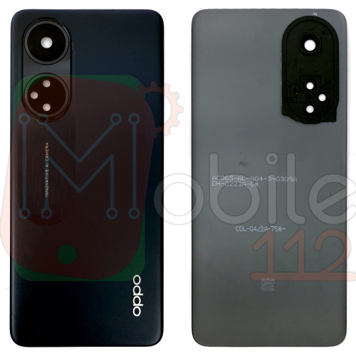 Задня кришка Oppo A98 CPH2529 (чорна Original New зі склом камери)