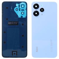 Задня кришка Xiaomi Redmi 12 (блакитна Original New зі склом камери)