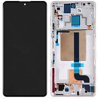 Дисплей Xiaomi Poco F4 GT з тачскріном (IN-CELL у срібній рамці)