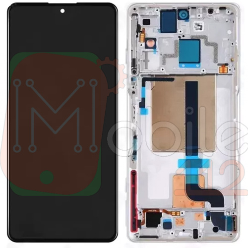 Дисплей Xiaomi Poco F4 GT з тачскріном (IN-CELL у срібній рамці)