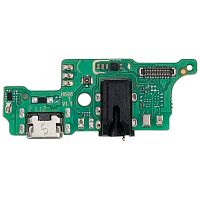 Шлейф Tecno Spark 7 Pro KF8 з роз'ємами зарядки, навушників та мікрофоном - нижня плата (AAA)