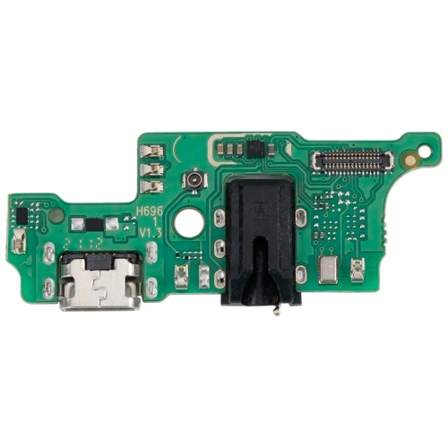 Шлейф Tecno Spark 7 Pro KF8 з роз'ємами зарядки, навушників та мікрофоном - нижня плата (AAA)