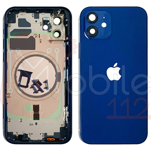 Корпус Apple iPhone 12 (синий оригинал Китай EU)