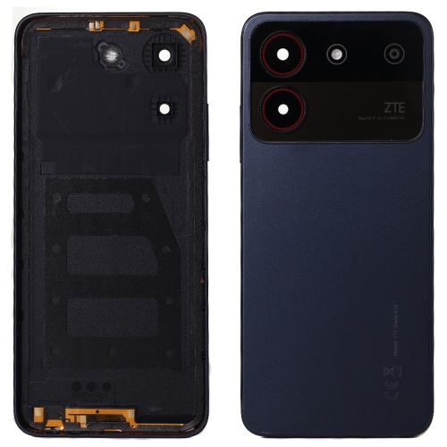 Задняя крышка ZTE Blade A54 (серая оригинал Китай со стеклом камеры)