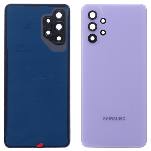 Задня кришка Samsung Galaxy A32 4G A325F (фіолетова оригінал Китай зі склом камери)