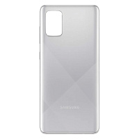 Задня кришка Samsung Galaxy A71 2020 A715F (срібляста оригінал Китай)