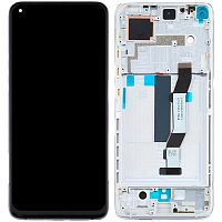 Рамка дисплея Xiaomi Mi 10T, Mi 10T Pro (срібляста)